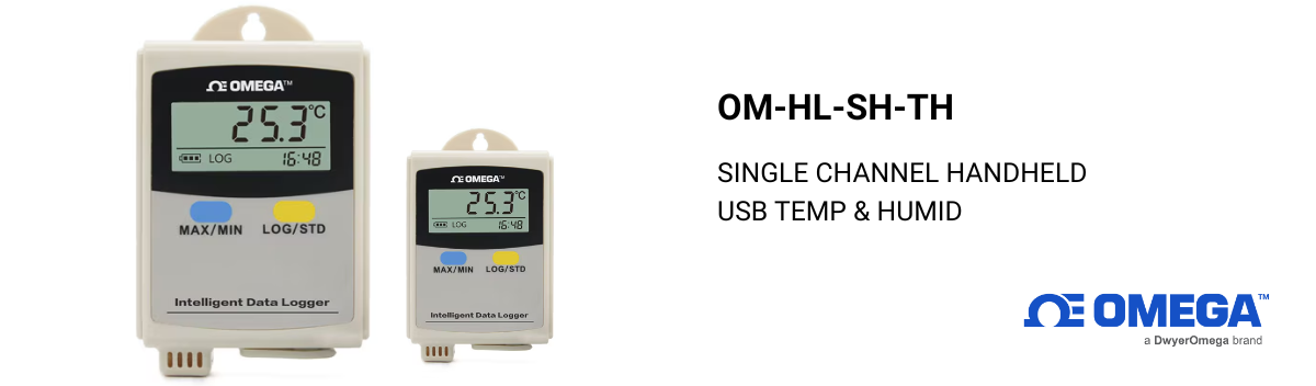 Temperature & Humidity Monitoring with Omega OM-HL-SH-TH Single-channel Handheld Data Logger
